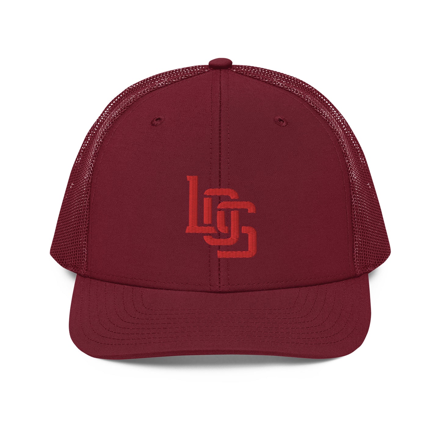 "LOS" Snapback Trucker Cap | Richardson 112 | E Luna CLASSIC Solocrest 1 Red Thread Front Logo