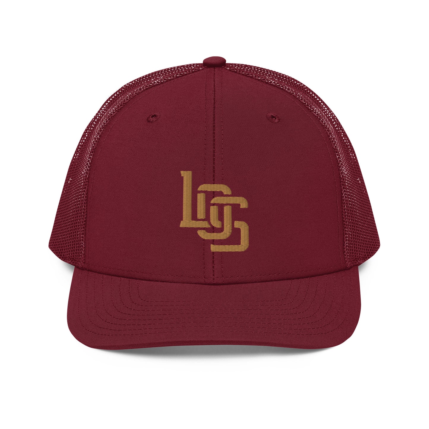 "LOS" Snapback Trucker Cap | Richardson 112 | E Luna CLASSIC Solocrest 1 Old Gold Thread Front Logo