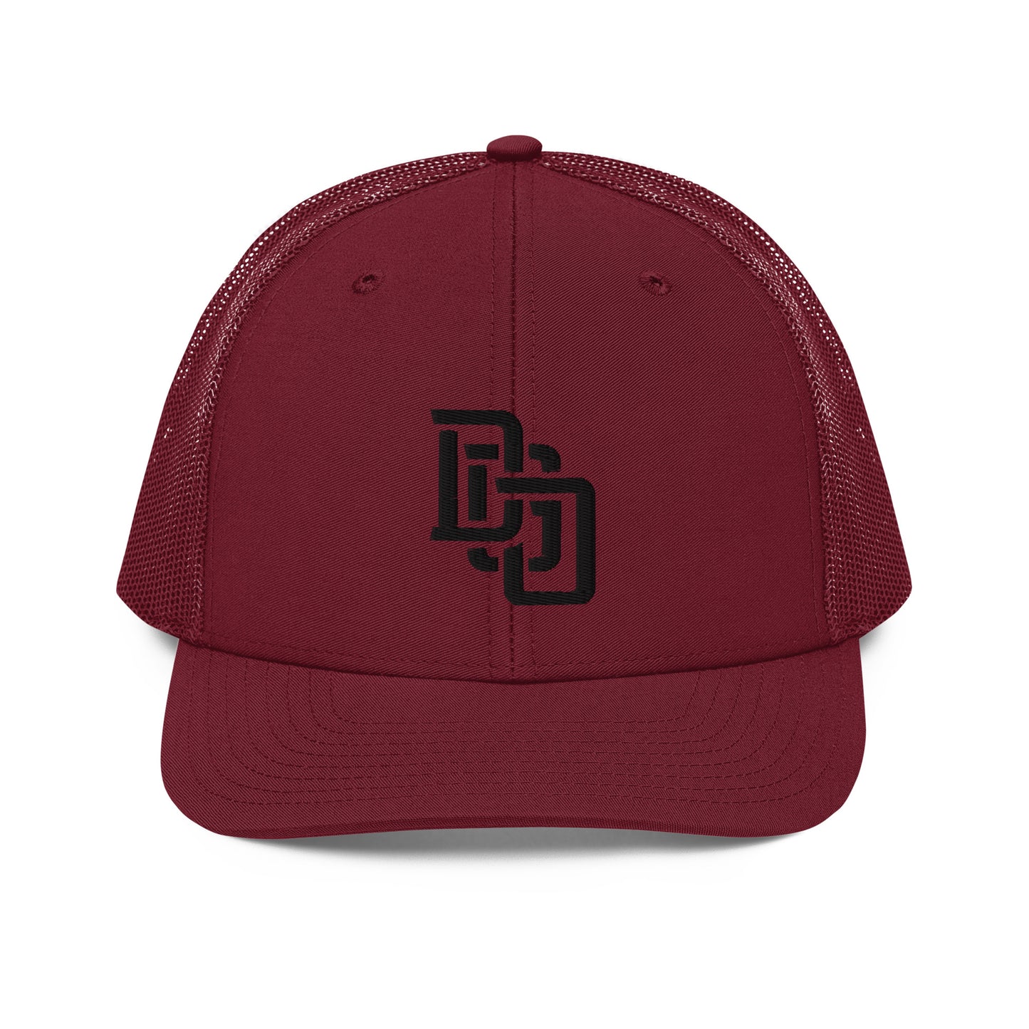 "DGO" Snapback Trucker Cap | Richardson 112 | E Luna CLASSIC Solocrest 1 Black Thread Front Logo