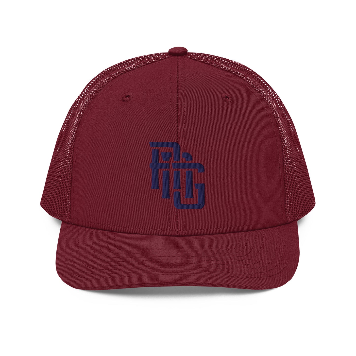 "ANG" Snapback Trucker Cap | Richardson 112 | E Luna CLASSIC Solocrest 1 Navy Thread Front Logo