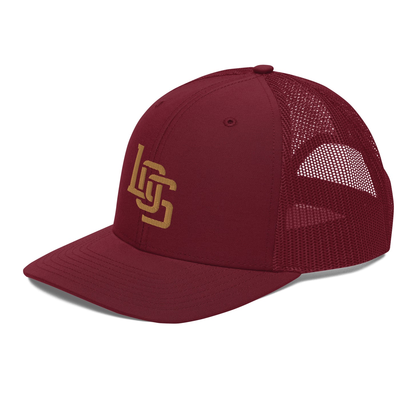 "LOS" Snapback Trucker Cap | Richardson 112 | E Luna CLASSIC Solocrest 1 Old Gold Thread Front Logo