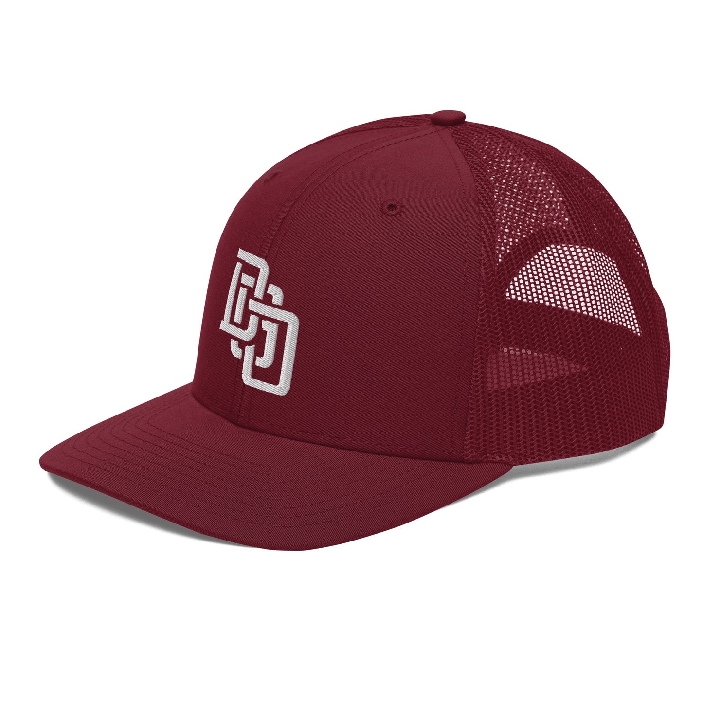 "DGO" Snapback Trucker Cap | Richardson 112 | E Luna CLASSIC Solocrest 1 White Thread Front Logo