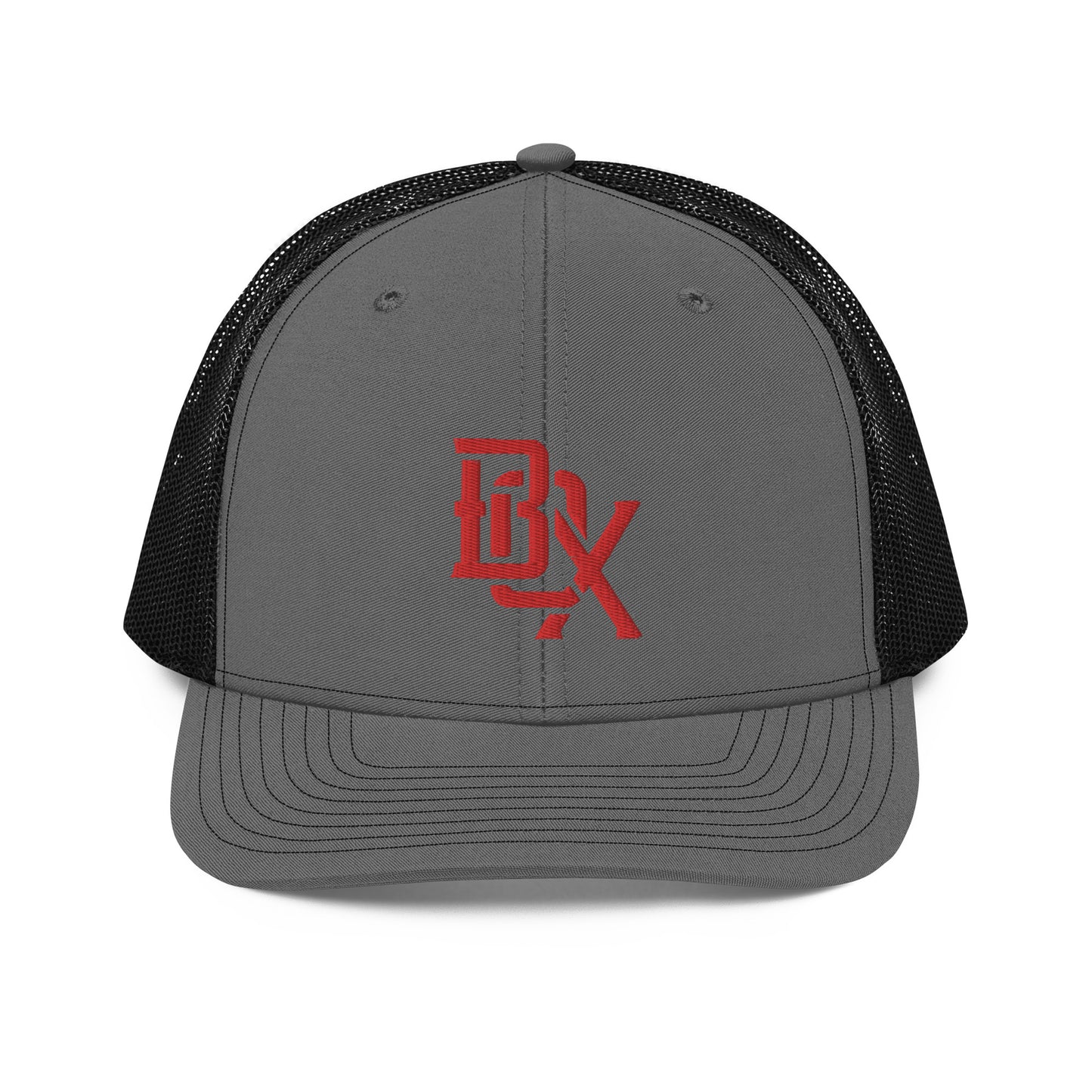 "BOX" Snapback Trucker Cap | Richardson 112 | E Luna CLASSIC Solocrest 1 Red Thread Front Logo