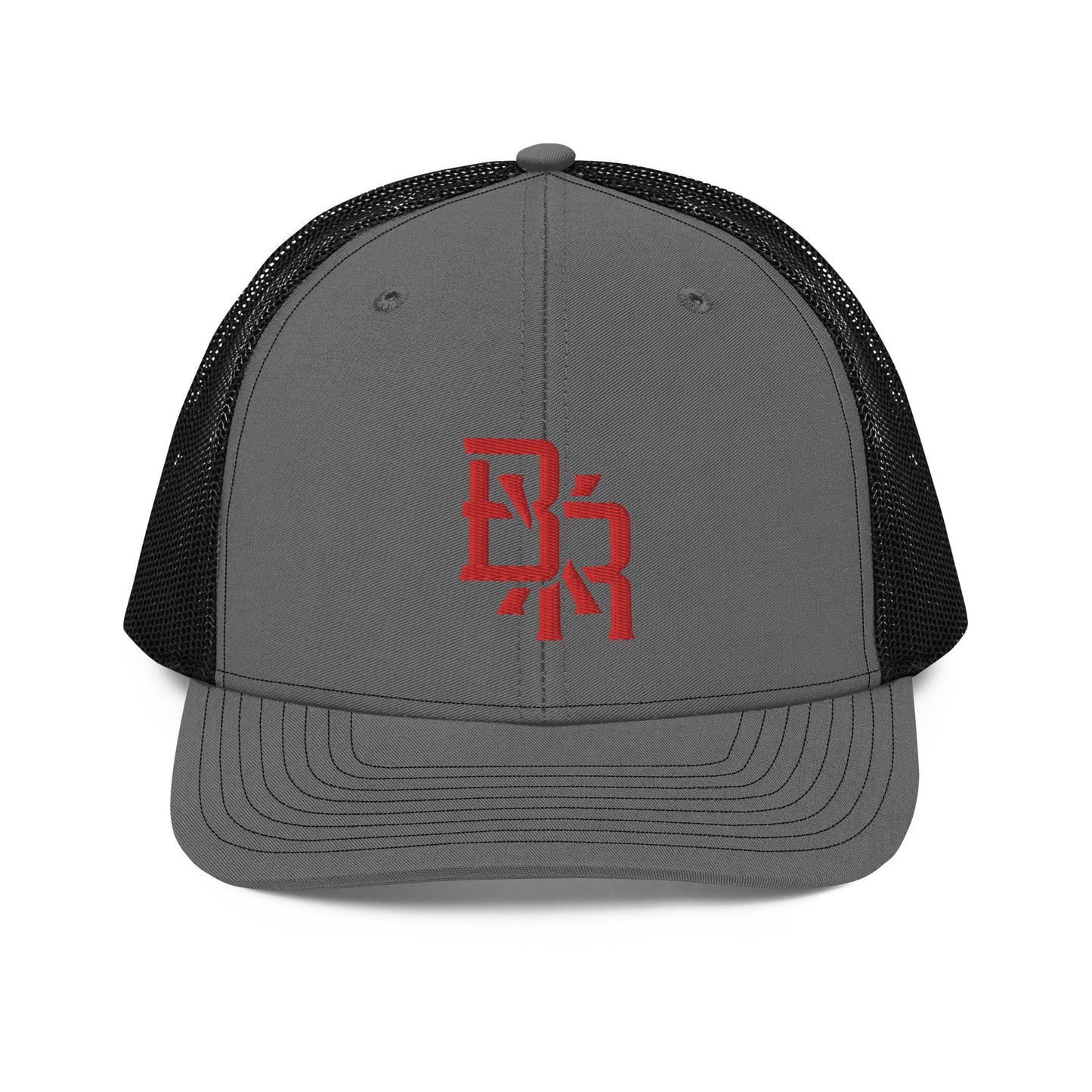 "BXR" Snapback Trucker Cap | Richardson 112 | E Luna CLASSIC Solocrest 1 Red Thread Front Logo