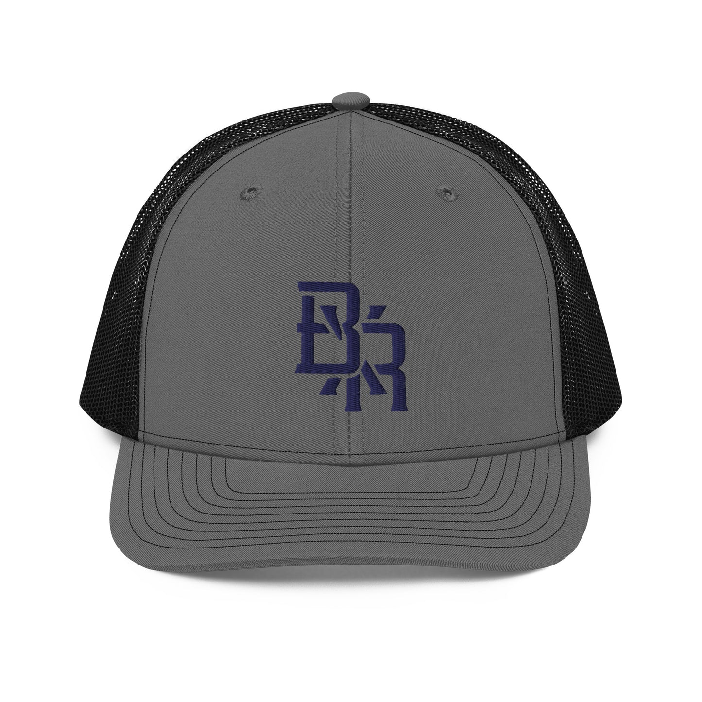 "BXR" Snapback Trucker Cap | Richardson 112 | E Luna CLASSIC Solocrest 1 Navy Thread Front Logo