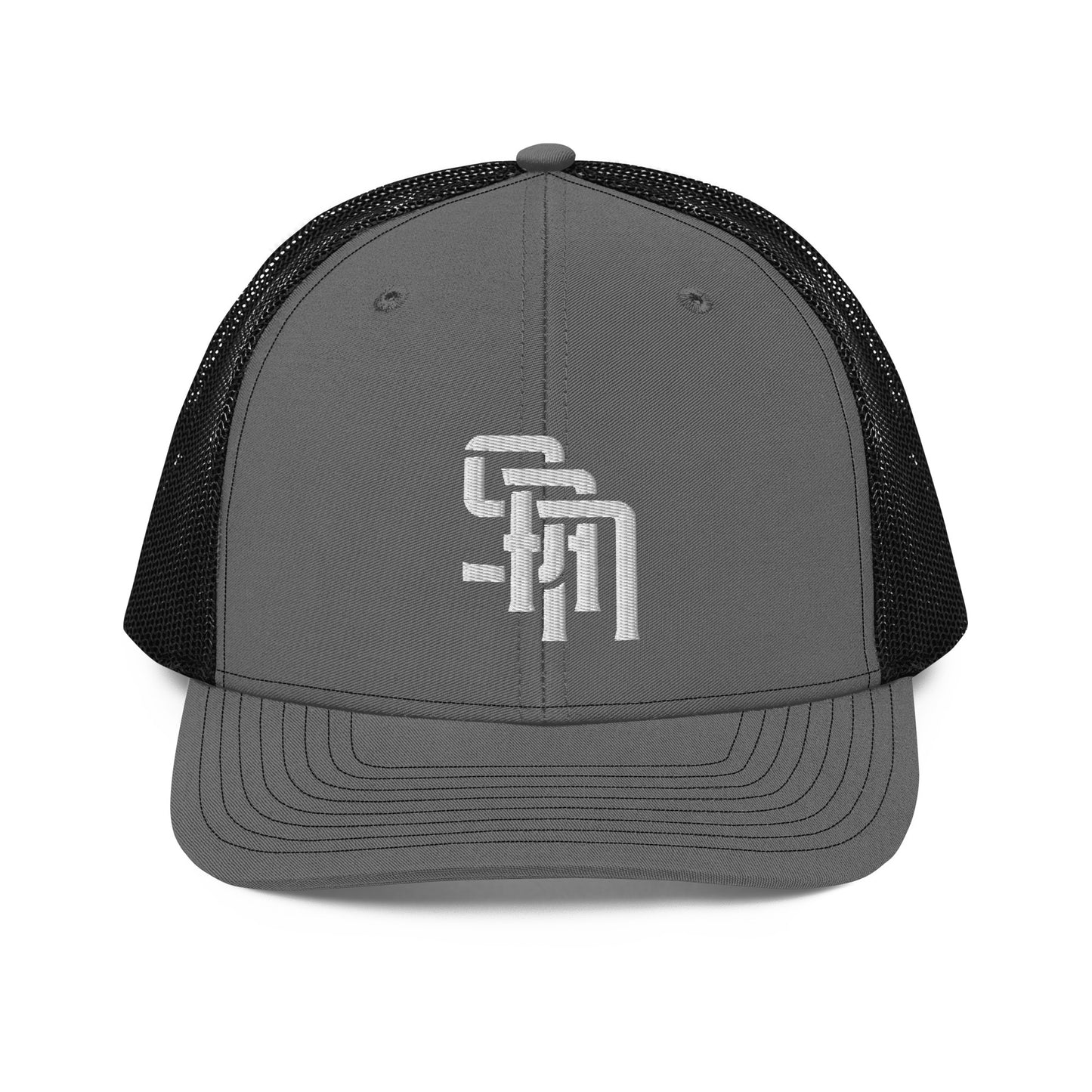 "SAN" Snapback Trucker Cap | Richardson 112 | E Luna Brand CLASSIC Solocrest 1 White Thread Front Logo