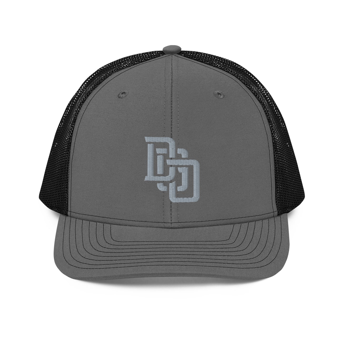 "DGO" Snapback Trucker Cap | Richardson 112 | E Luna CLASSIC Solocrest 1 Grey Thread Front Logo