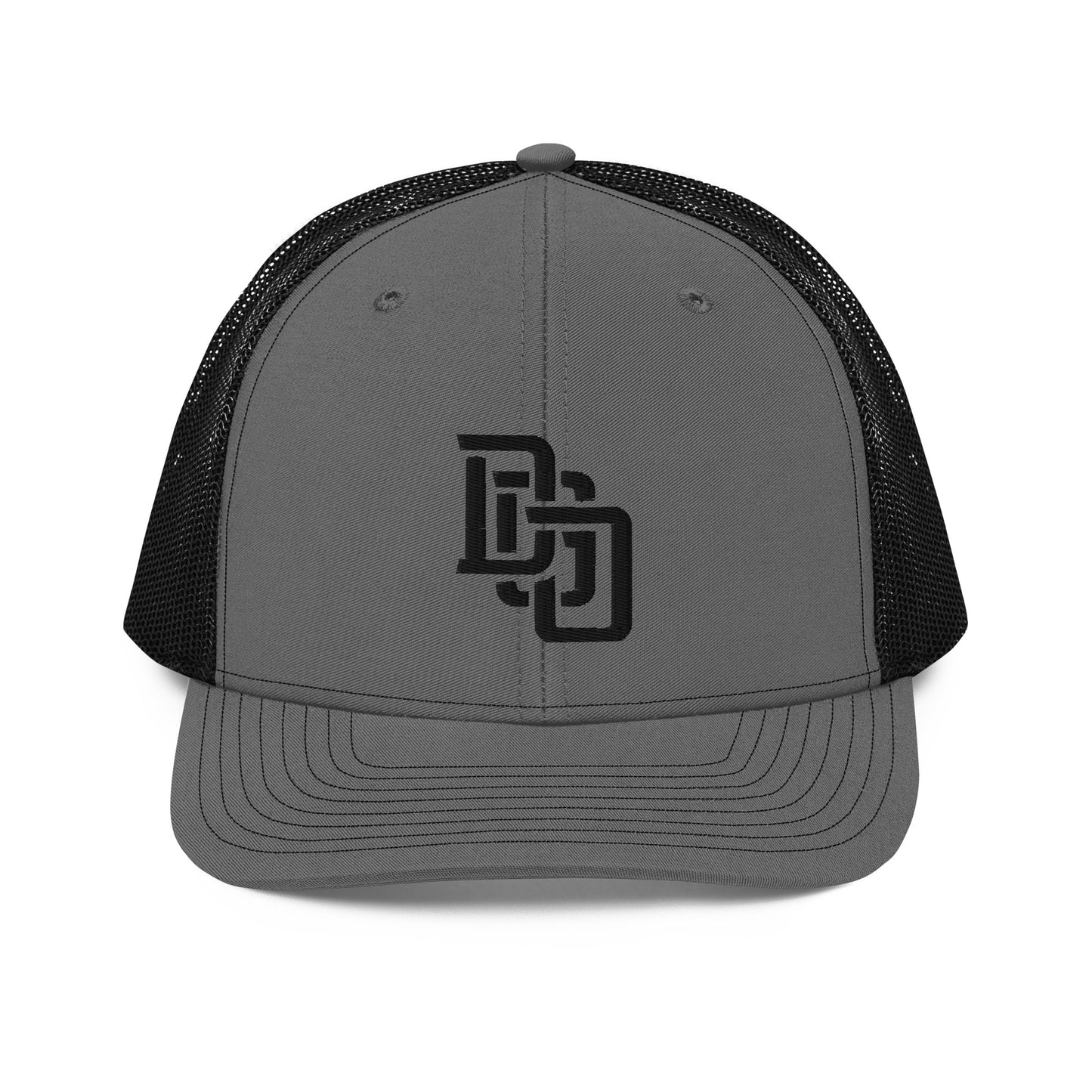 "DGO" Snapback Trucker Cap | Richardson 112 | E Luna CLASSIC Solocrest 1 Black Thread Front Logo