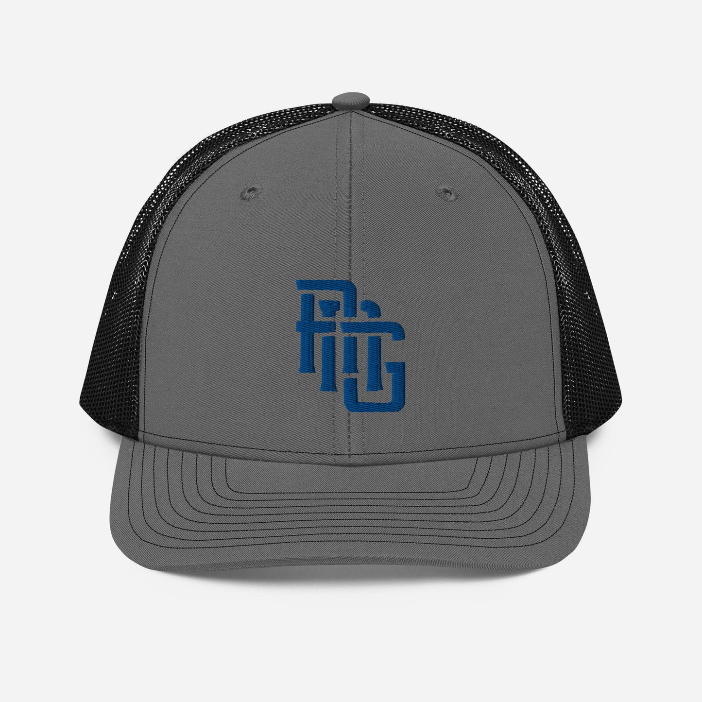 "ANG" Snapback Trucker Cap | Richardson 112 | E Luna CLASSIC Solocrest 1 Royal Thread Front Logo
