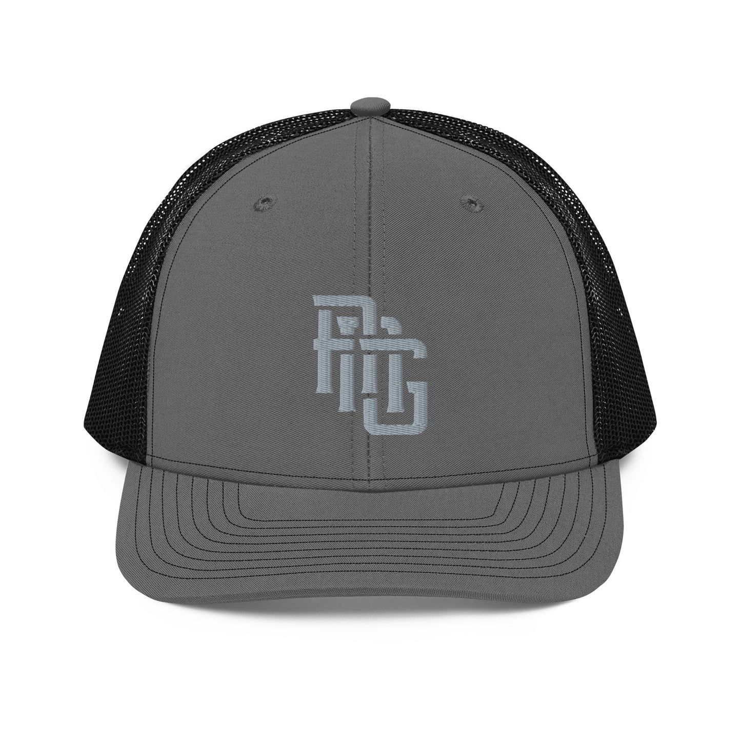 "ANG" Snapback Trucker Cap | Richardson 112 | E Luna CLASSIC Solocrest 1 Grey Thread Front Logo