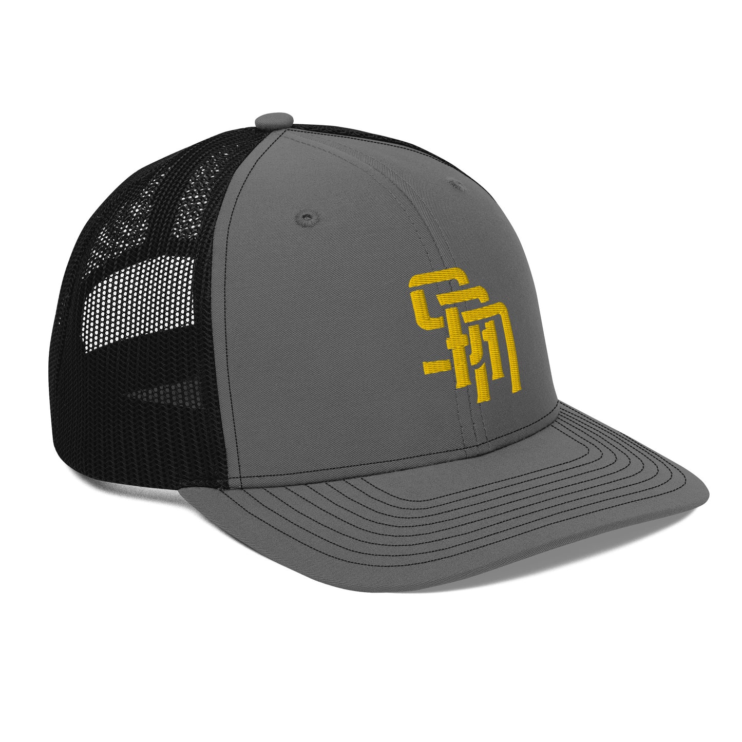 "SAN" Snapback Trucker Cap | Richardson 112 | E Luna Brand CLASSIC Solocrest 1 Gold Thread Front Logo