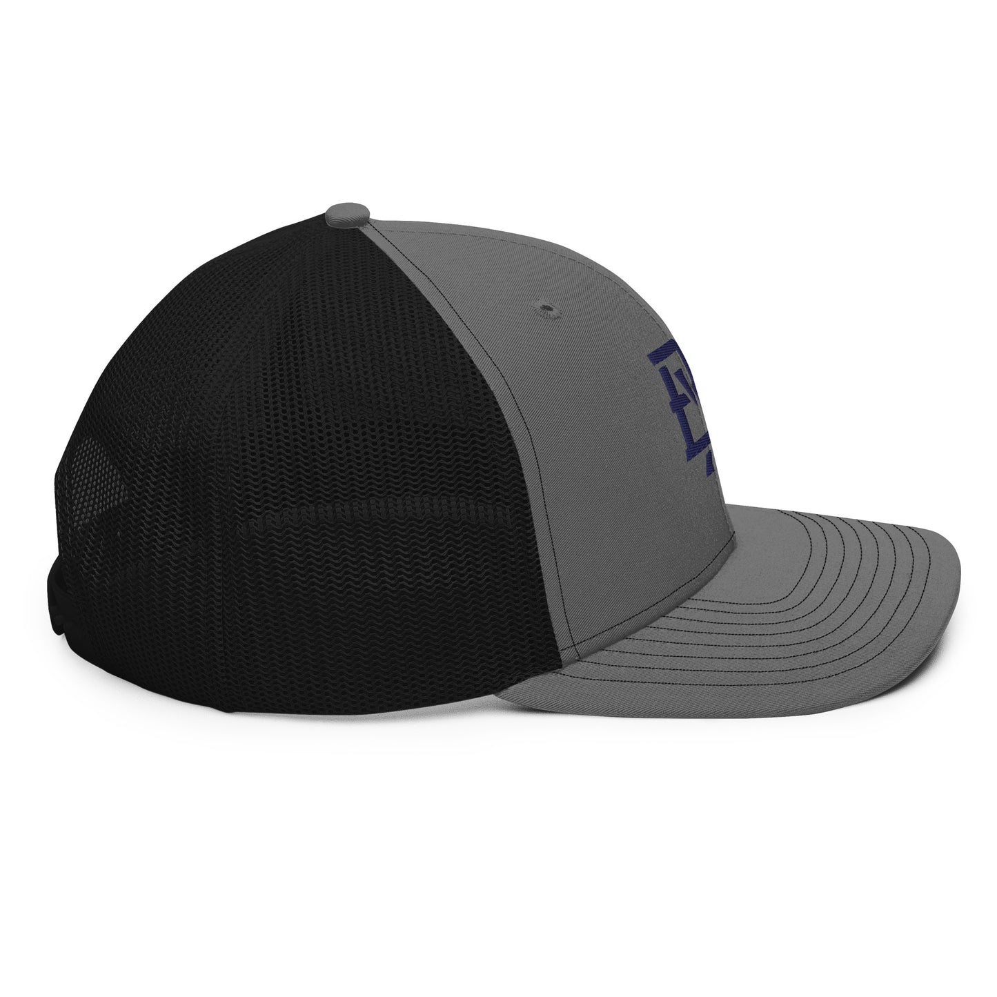 "BXR" Snapback Trucker Cap | Richardson 112 | E Luna CLASSIC Solocrest 1 Navy Thread Front Logo