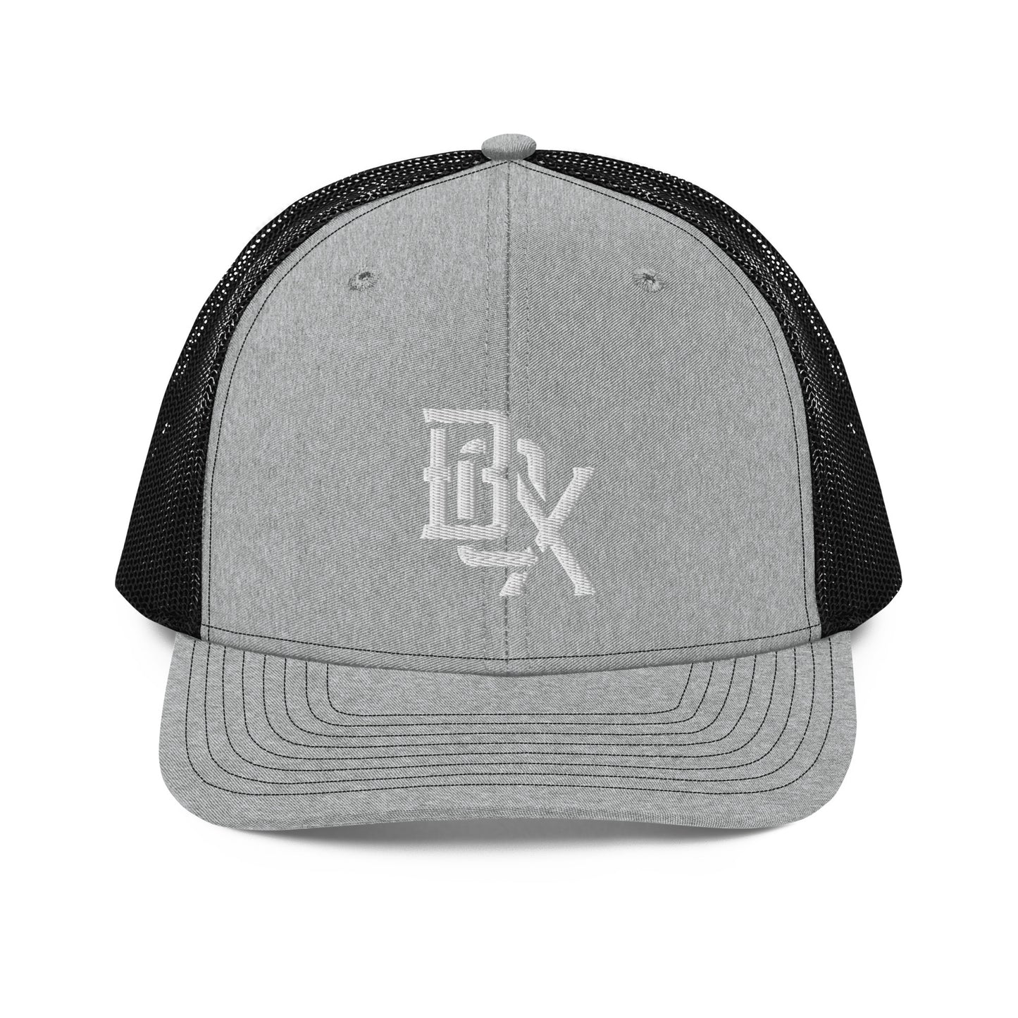 "BOX" Snapback Trucker Cap | Richardson 112 | E Luna CLASSIC Solocrest 1 White Thread Front Logo