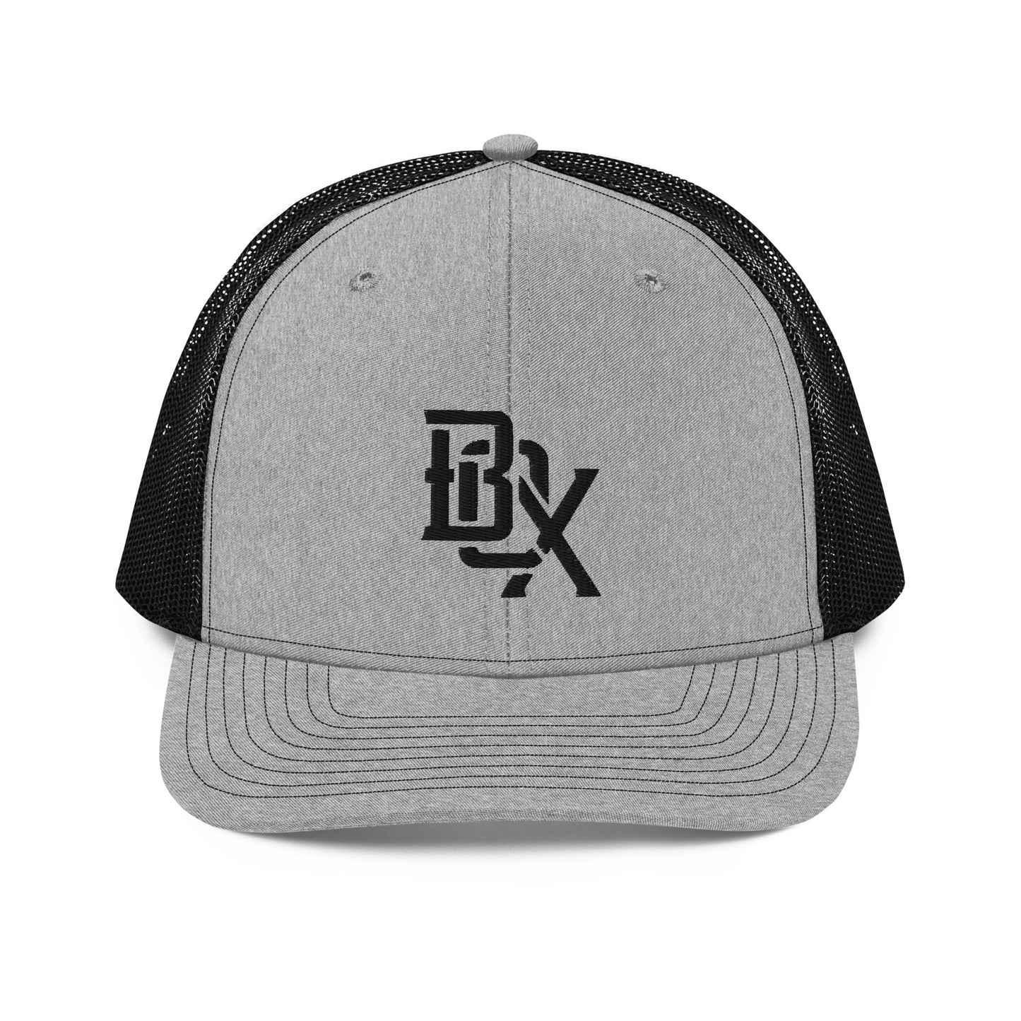 "BOX" Snapback Trucker Cap | Richardson 112 | E Luna CLASSIC Solocrest 1 Black Thread Front Logo