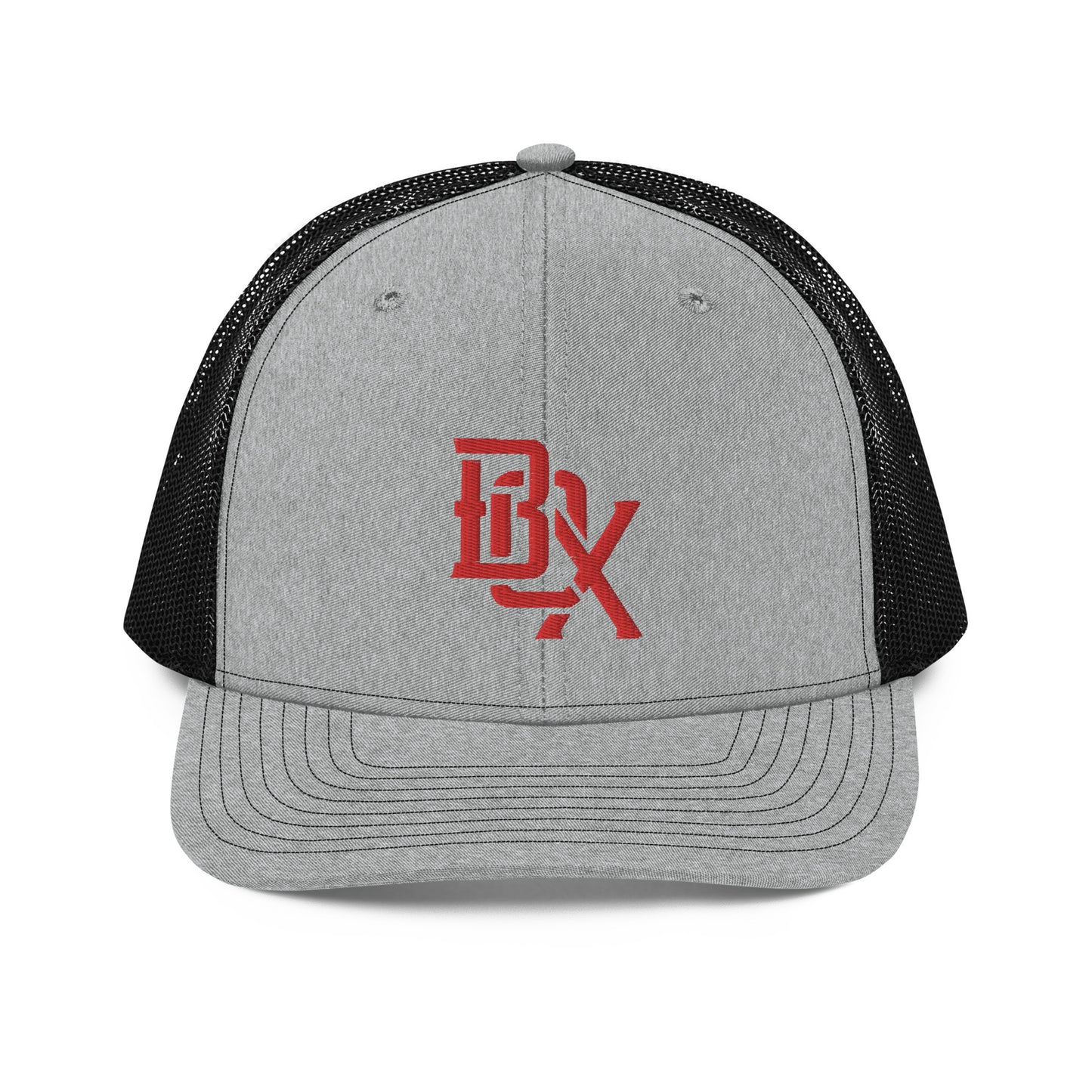 "BOX" Snapback Trucker Cap | Richardson 112 | E Luna CLASSIC Solocrest 1 Red Thread Front Logo