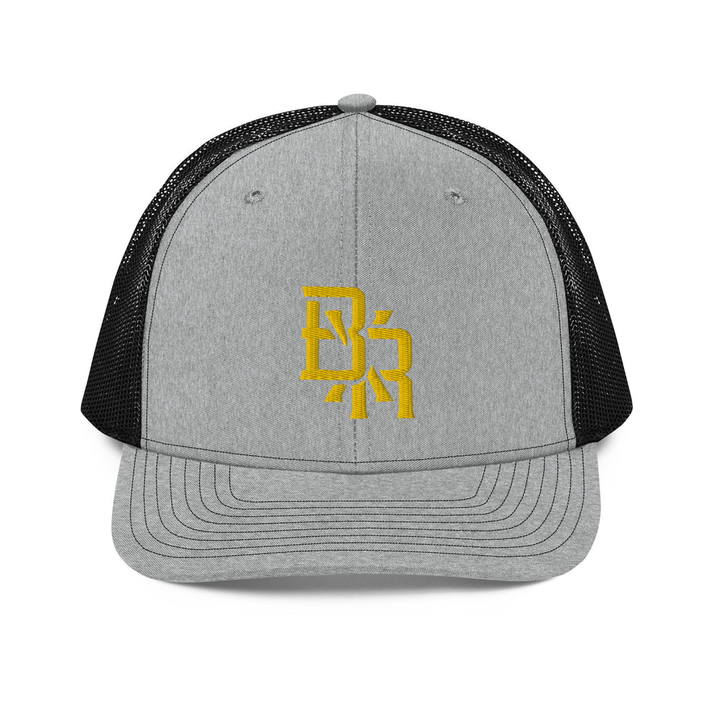 "BXR" Snapback Trucker Cap | Richardson 112 | E Luna CLASSIC Solocrest 1 Gold Thread Front Logo