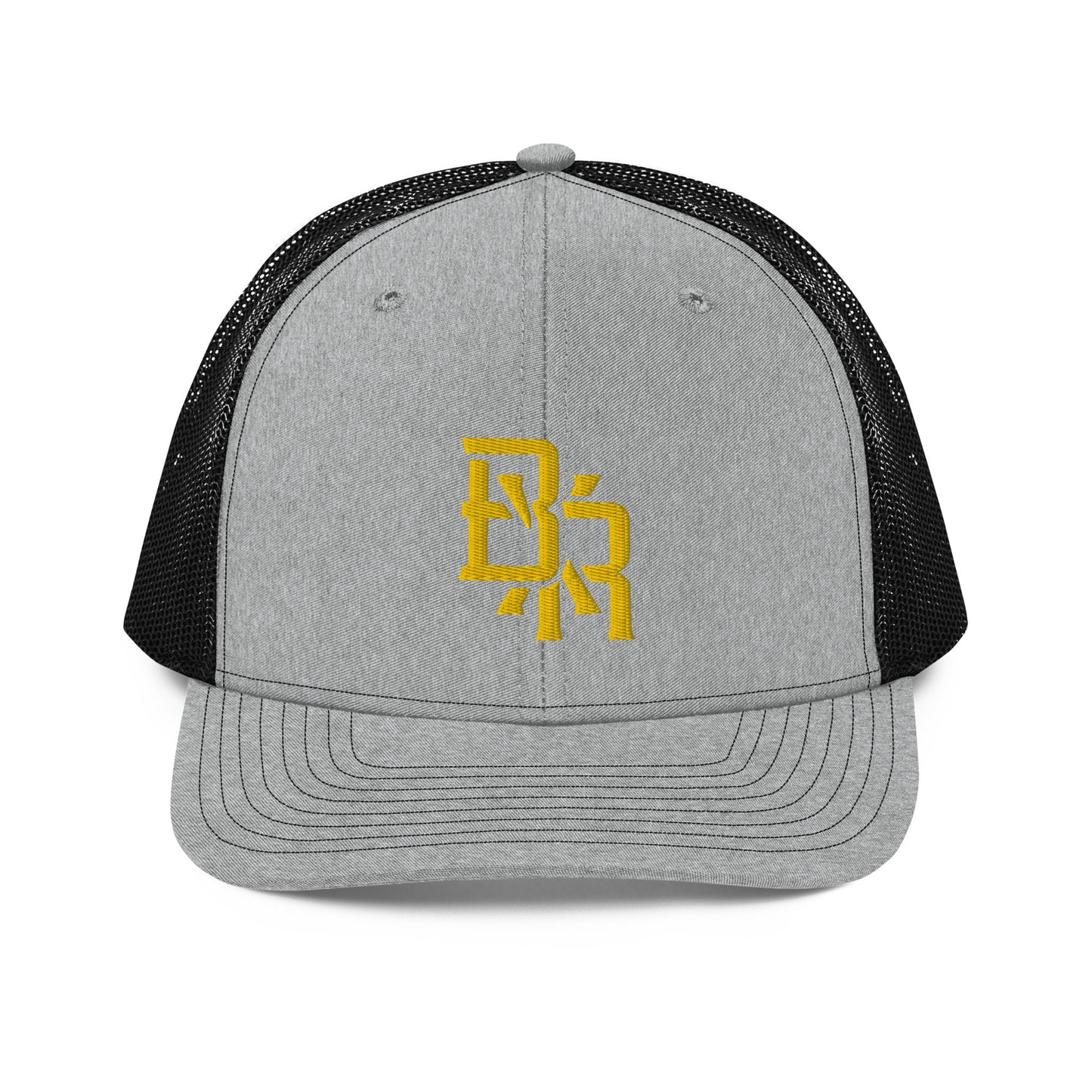 "BXR" Snapback Trucker Cap | Richardson 112 | E Luna CLASSIC Solocrest 1 Gold Thread Front Logo