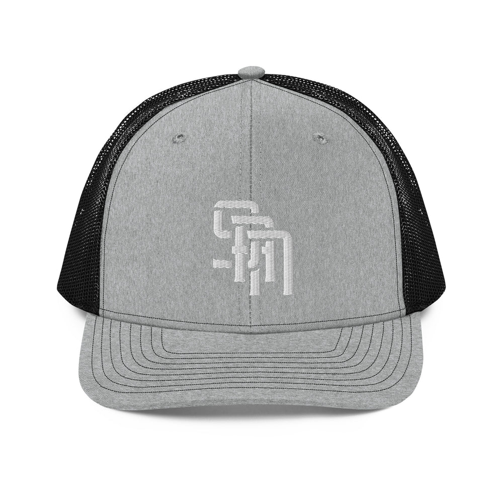 Boné Trucker "SAN" Snapback | E Luna Brand CORE | Logotipo bordado em branco