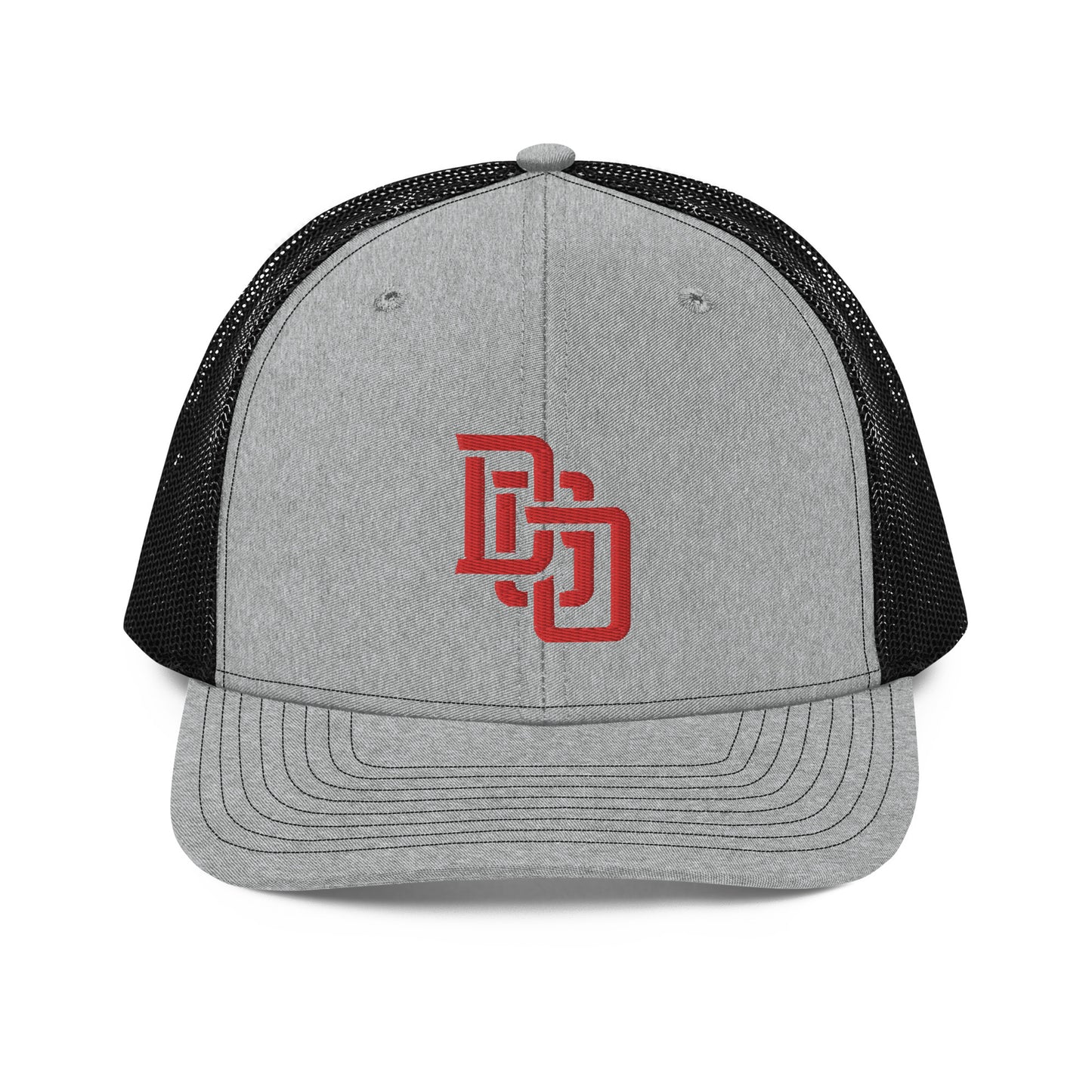 "DGO" Snapback Trucker Cap | Richardson 112 | E Luna CLASSIC Solocrest 1 Red Thread Front Logo