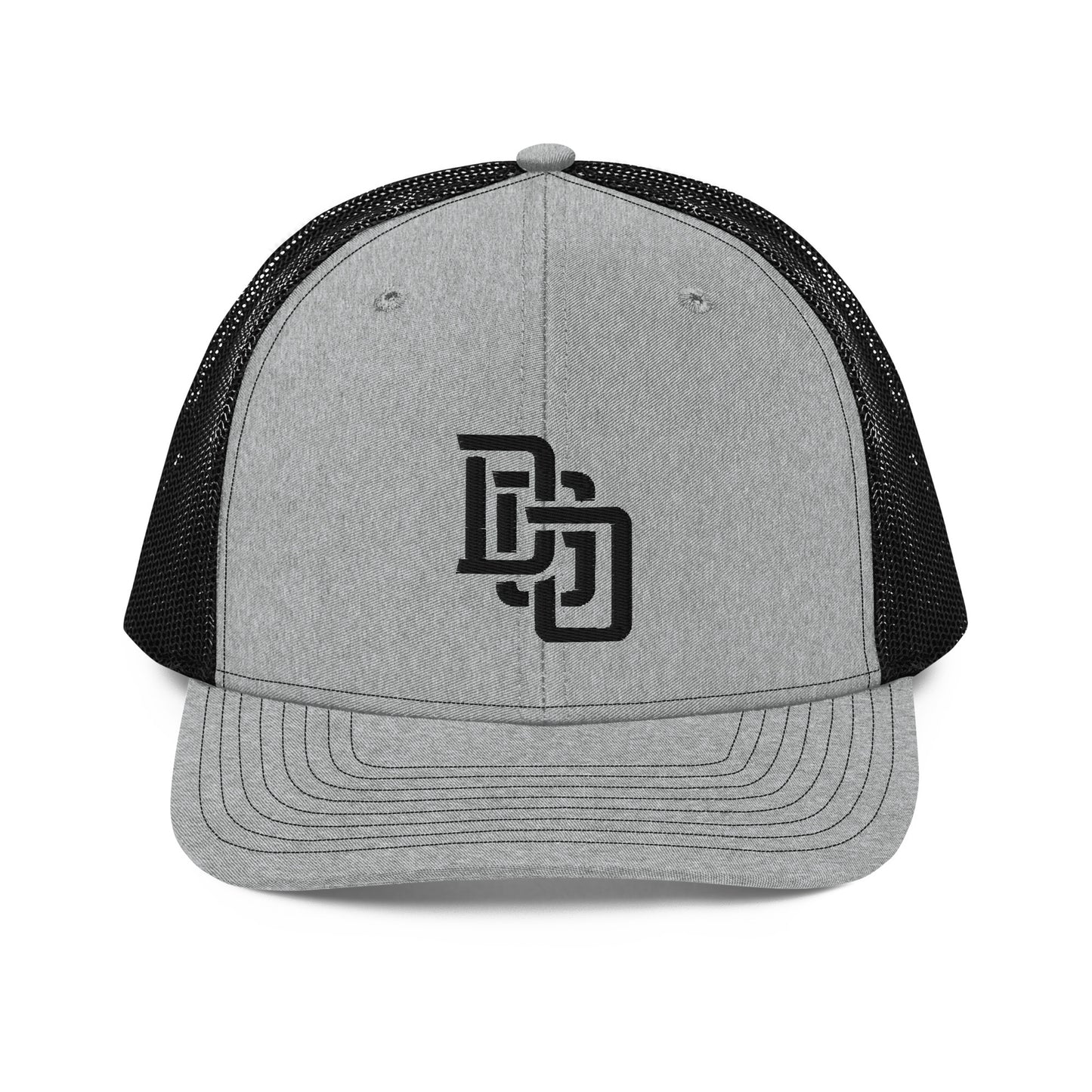 "DGO" Snapback Trucker Cap | Richardson 112 | E Luna CLASSIC Solocrest 1 Black Thread Front Logo