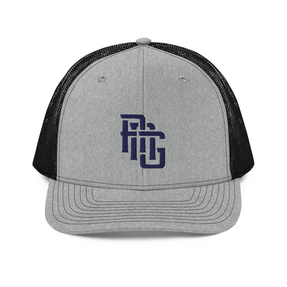 Boné Trucker Snapback "ANG" | Richardson 112 | E Luna CLASSIC Solocrest 1 Logotipo Frontal Fio Azul Marinho