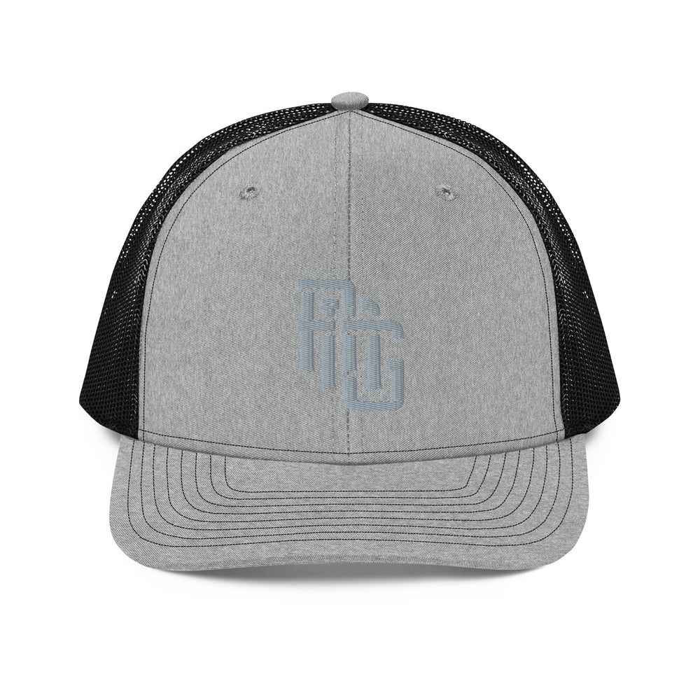 Boné Trucker "ANG" Snapback | Richardson 112 | E Luna CLASSIC Logotipo Frontal Solocrest 1 Fio Cinza