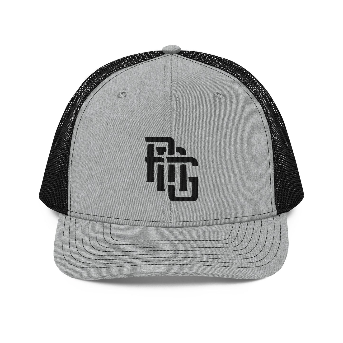 "ANG" Snapback Trucker Cap | Richardson 112 | E Luna CLASSIC Solocrest 1 Black Thread Front Logo