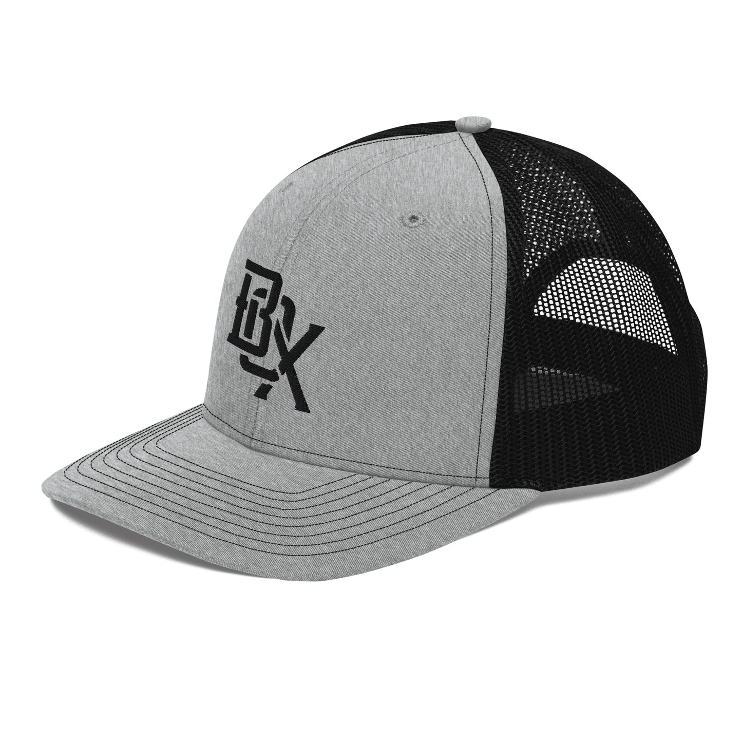 "BOX" Snapback Trucker Cap | Richardson 112 | E Luna CLASSIC Solocrest 1 Black Thread Front Logo