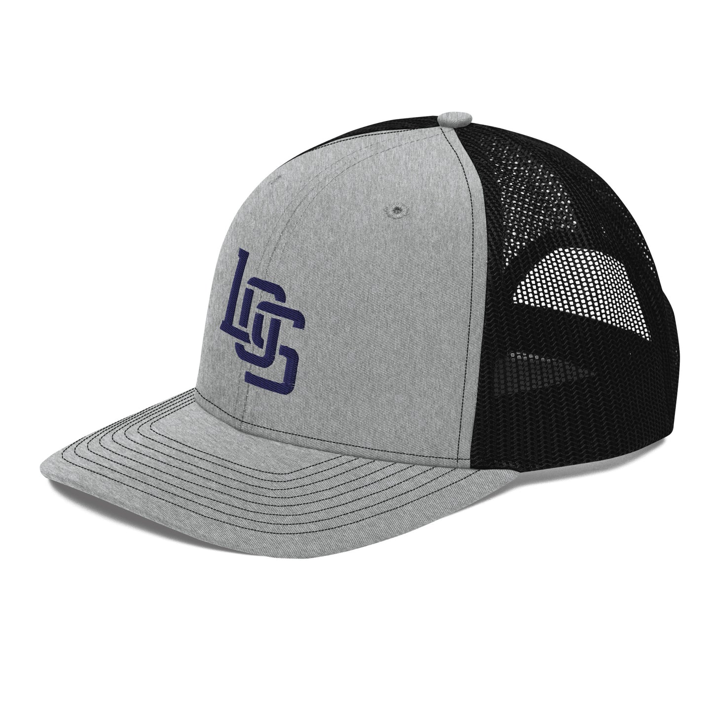 "LOS" Snapback Trucker Cap | Richardson 112 | E Luna CLASSIC Solocrest 1 Navy Thread Front Logo