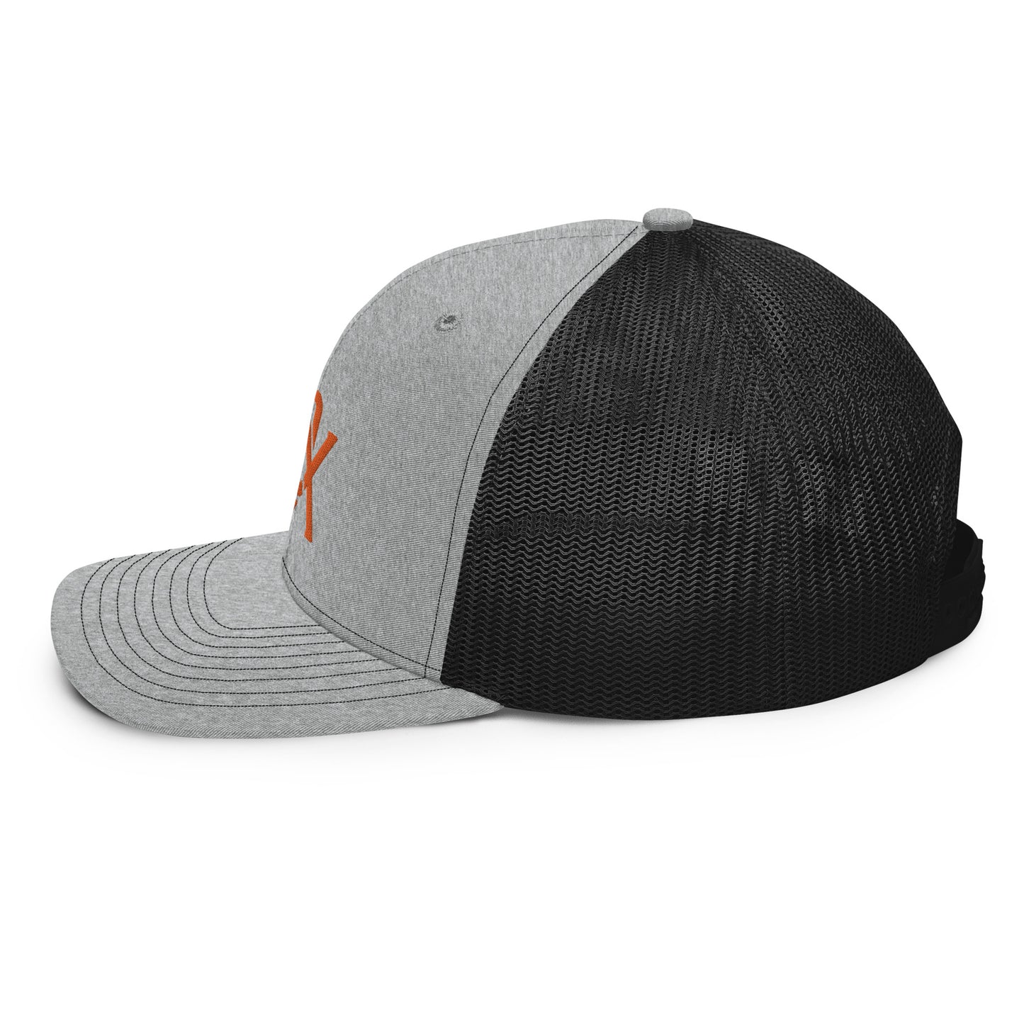 "BOX" Snapback Trucker Cap | Richardson 112 | E Luna CLASSIC Solocrest 1 Orange Thread Front Logo