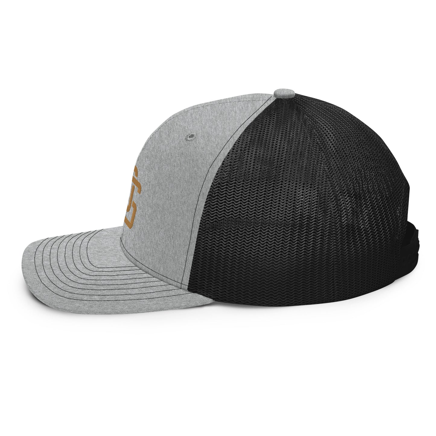 "LOS" Snapback Trucker Cap | Richardson 112 | E Luna CLASSIC Solocrest 1 Old Gold Thread Front Logo