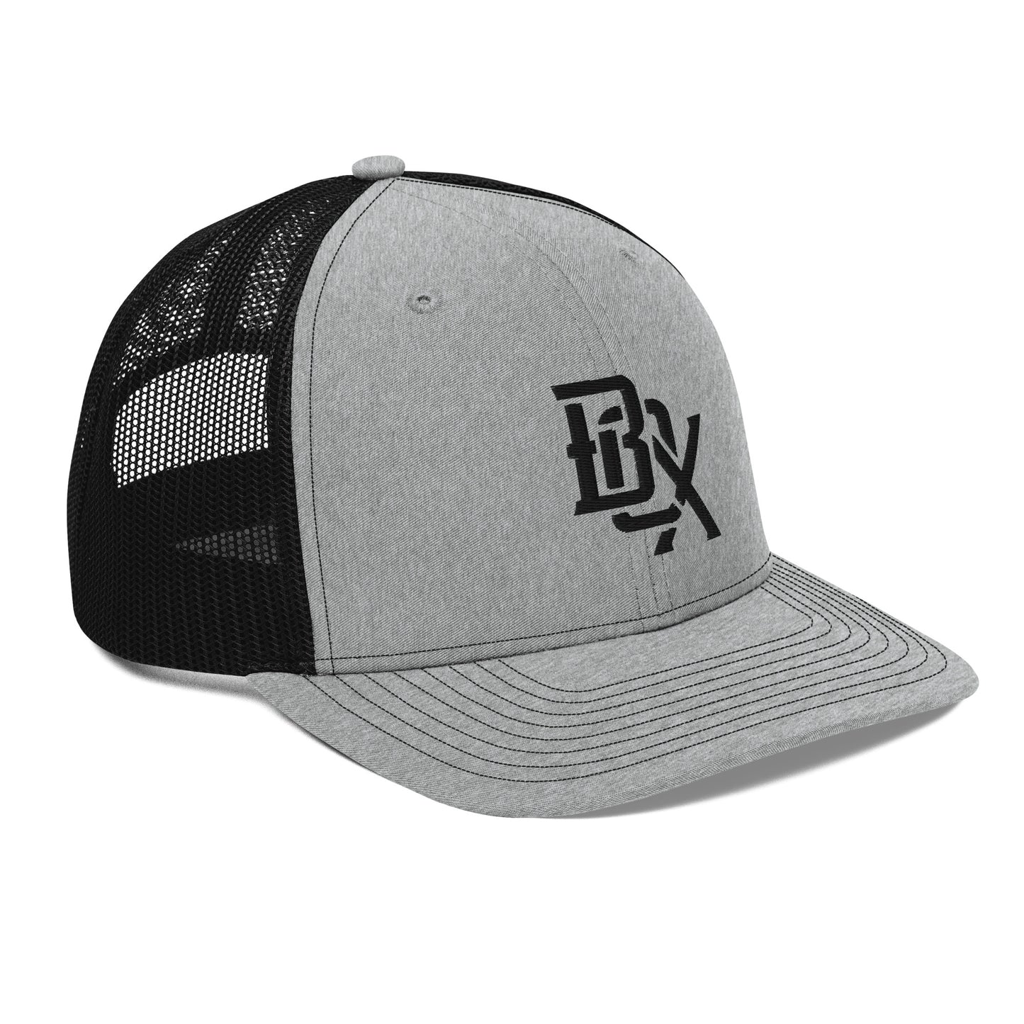 "BOX" Snapback Trucker Cap | Richardson 112 | E Luna CLASSIC Solocrest 1 Black Thread Front Logo
