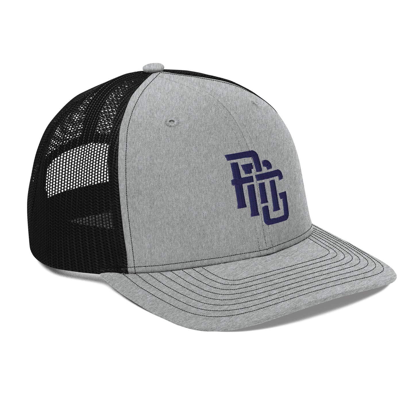 "ANG" Snapback Trucker Cap | Richardson 112 | E Luna CLASSIC Solocrest 1 Navy Thread Front Logo