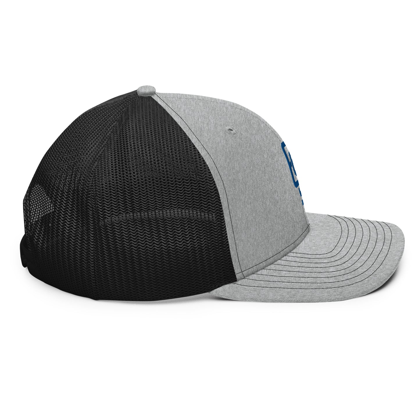 "619" Snapback Trucker Cap | Richardson 112 | E Luna CLASSIC Solocrest 1 Royal Thread Front Logo