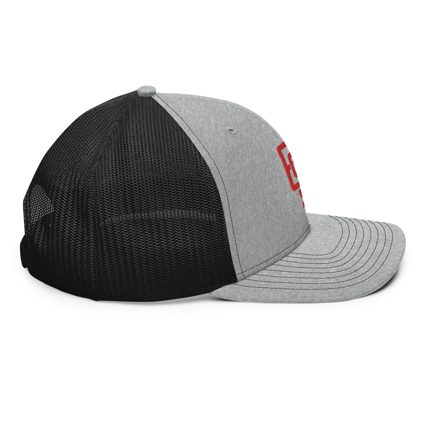 "619" Snapback Trucker Cap | Richardson 112 | E Luna CLASSIC Solocrest 1 Red Thread Front Logo
