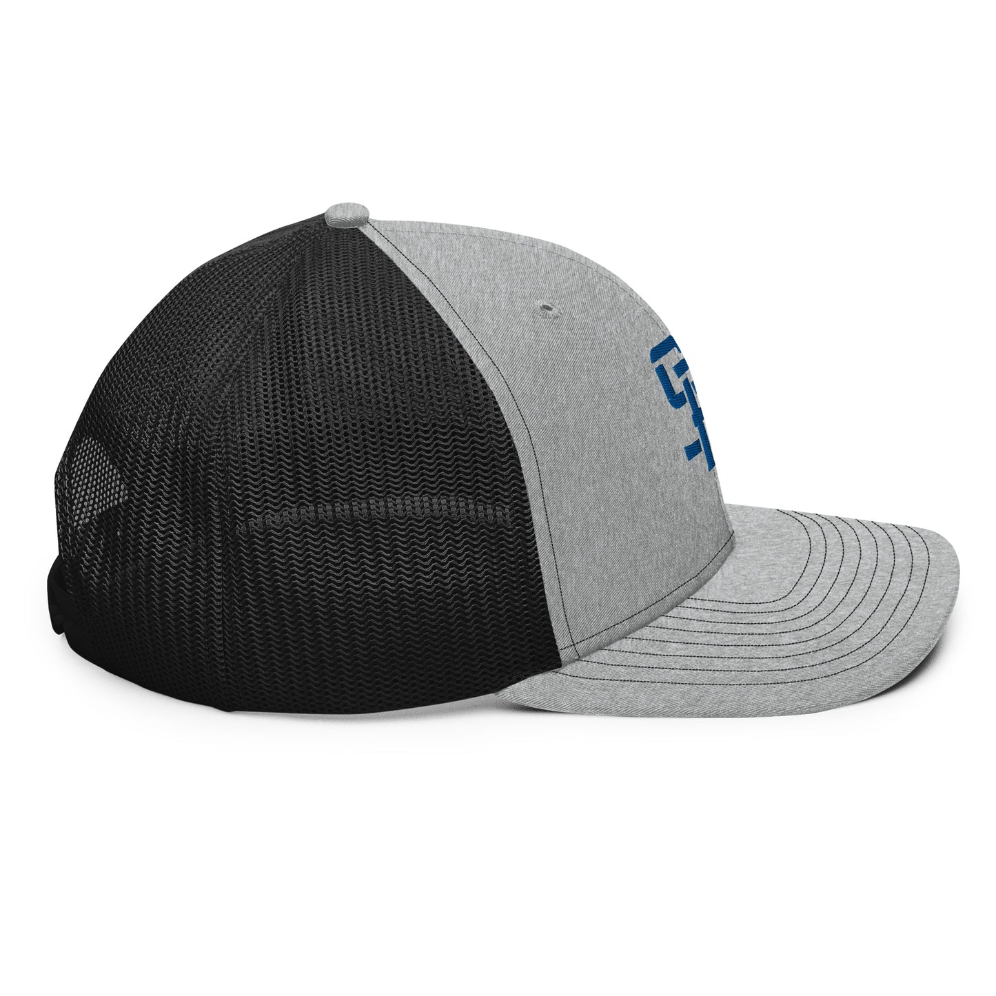 "SAN" Snapback Trucker Cap | Richardson 112 | E Luna Brand CLASSIC Solocrest 1 Royal Thread Front Logo