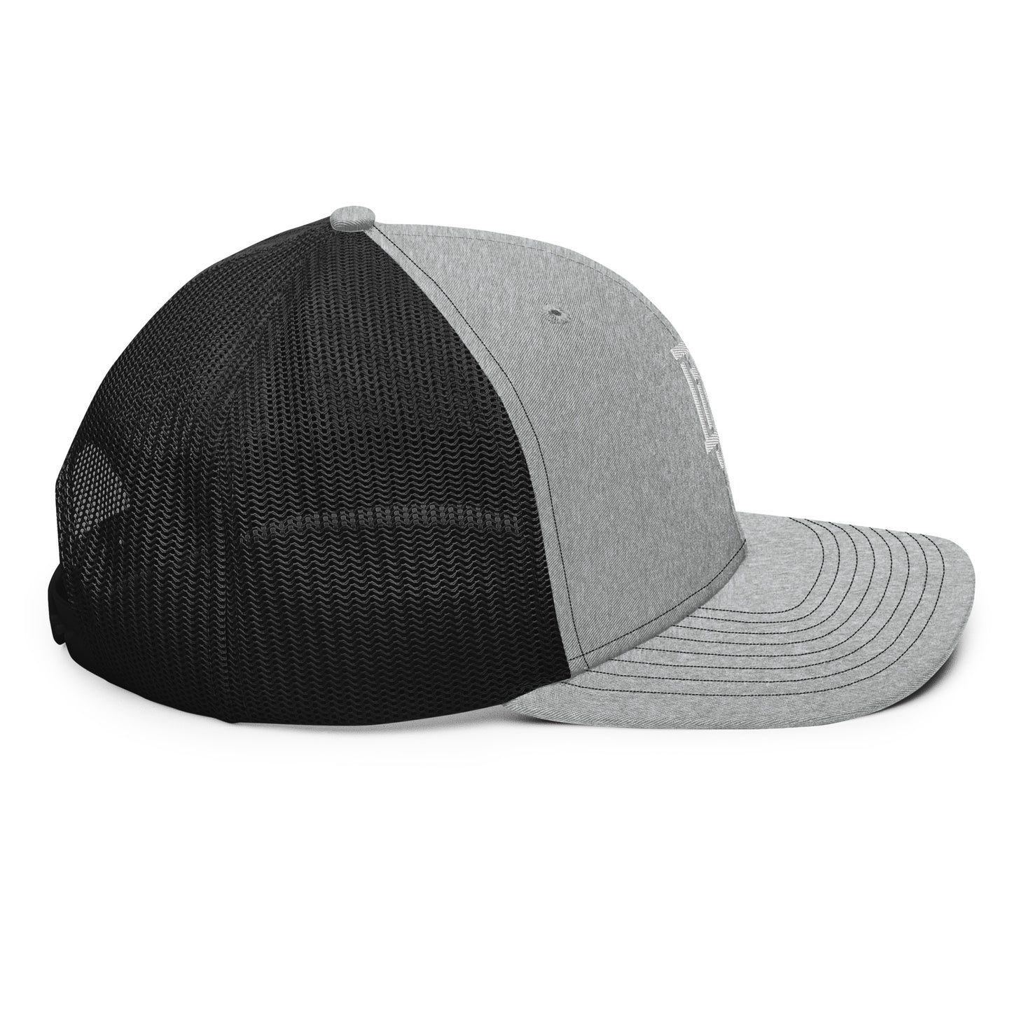 "DGO" Snapback Trucker Cap | Richardson 112 | E Luna CLASSIC Solocrest 1 White Thread Front Logo