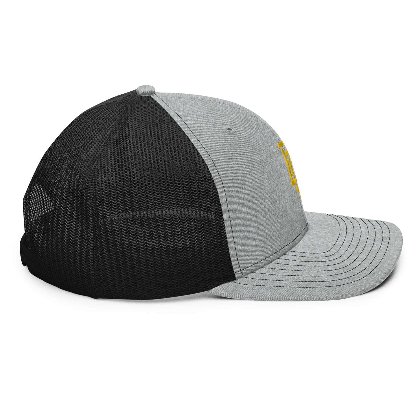 "DGO" Snapback Trucker Cap | Richardson 112 | E Luna CLASSIC Solocrest 1 Gold Thread Front Logo