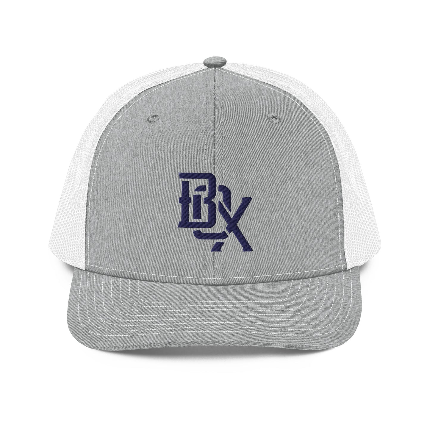 "BOX" Snapback Trucker Cap | Richardson 112 | E Luna CLASSIC Solocrest 1 Navy Thread Front Logo