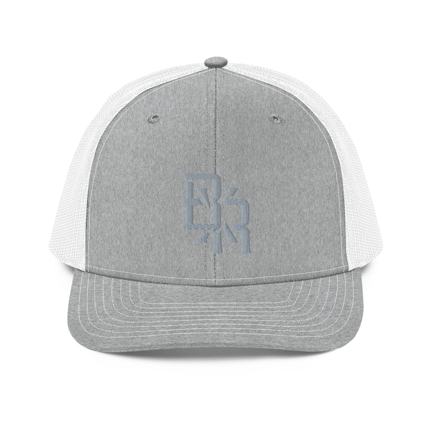 "BXR" Snapback Trucker Cap | Richardson 112 | E Luna CLASSIC Solocrest 1 Grey Thread Front Logo