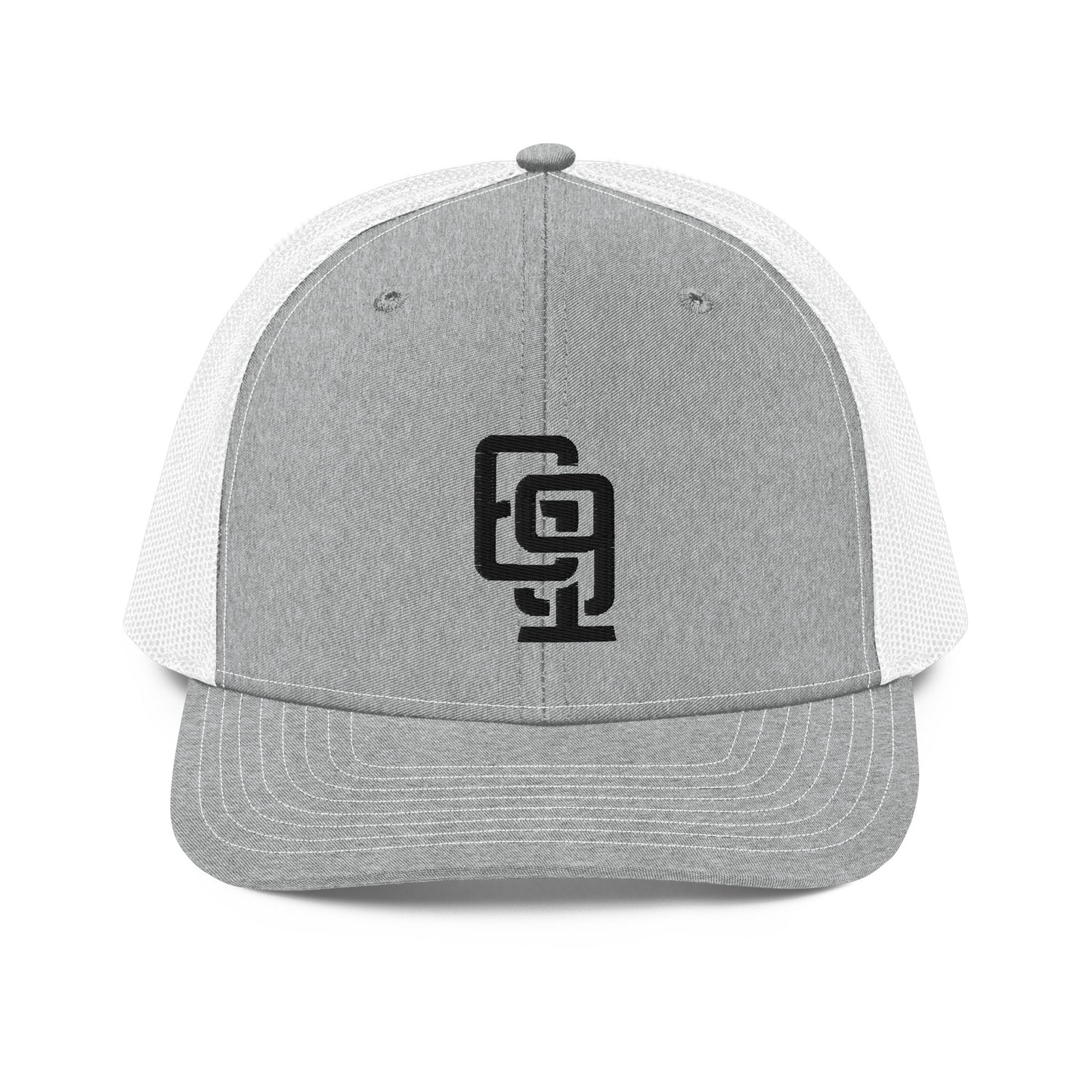 "619" Snapback Trucker Cap | Richardson 112 | E Luna CLASSIC Solocrest 1 Black Thread Front Logo