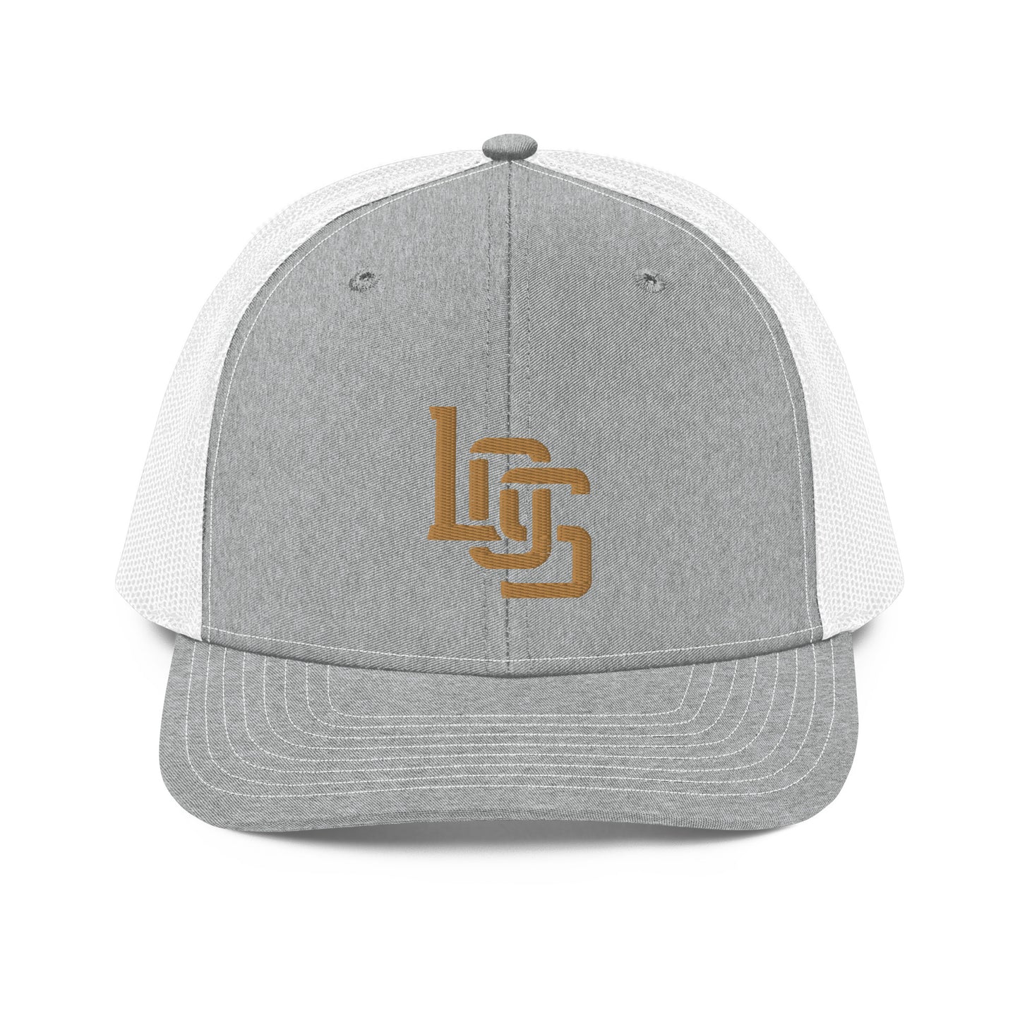 "LOS" Snapback Trucker Cap | Richardson 112 | E Luna CLASSIC Solocrest 1 Old Gold Thread Front Logo