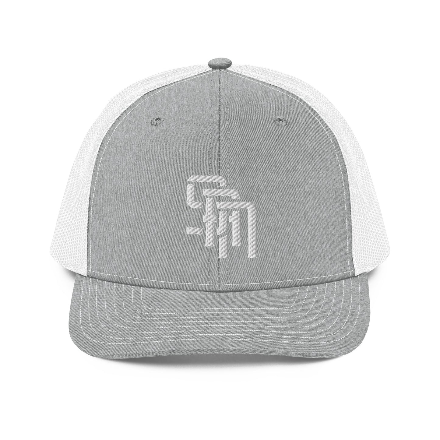 "SAN" Snapback Trucker Cap | Richardson 112 | E Luna Brand CLASSIC Solocrest 1 White Thread Front Logo