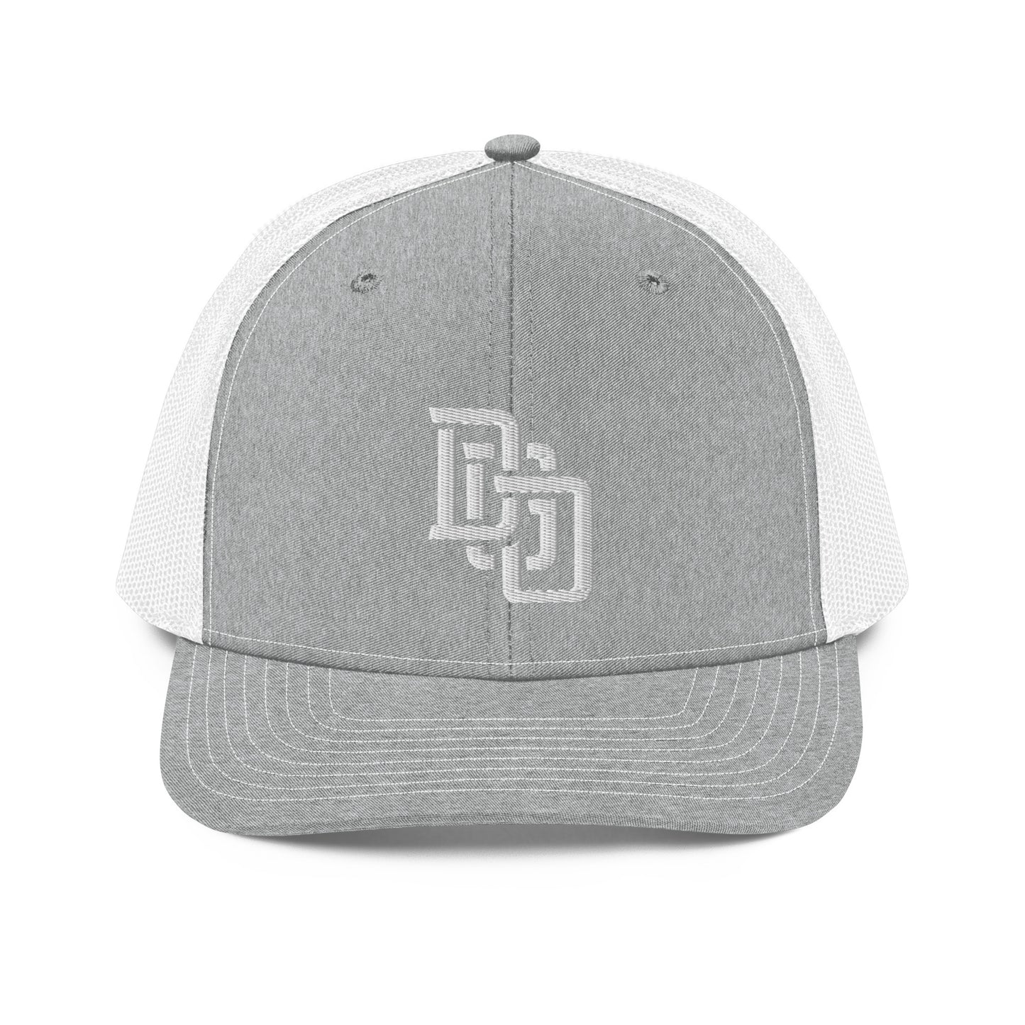"DGO" Snapback Trucker Cap | Richardson 112 | E Luna CLASSIC Solocrest 1 White Thread Front Logo