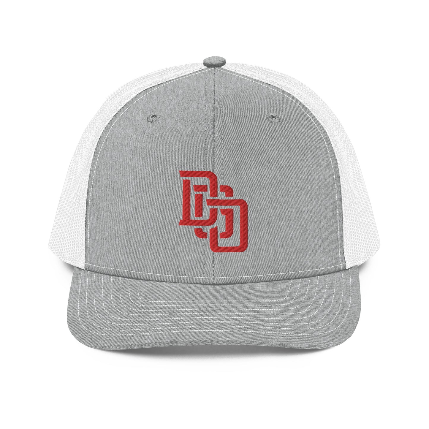 "DGO" Snapback Trucker Cap | Richardson 112 | E Luna CLASSIC Solocrest 1 Red Thread Front Logo
