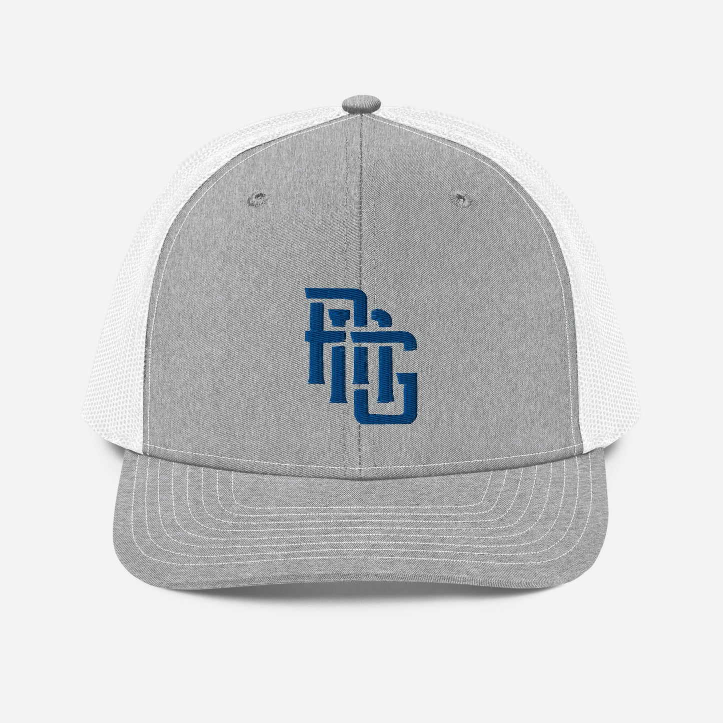 "ANG" Snapback Trucker Cap | Richardson 112 | E Luna CLASSIC Solocrest 1 Royal Thread Front Logo