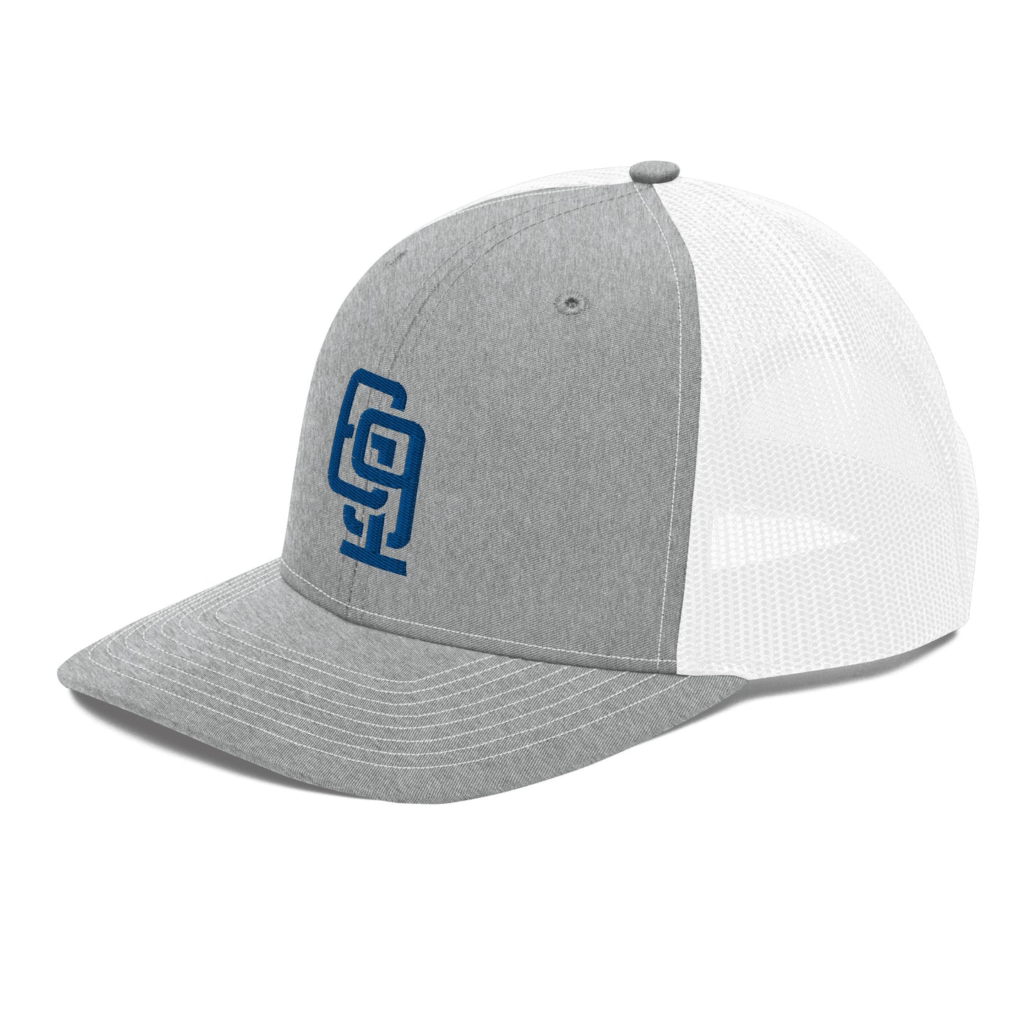 "619" Snapback Trucker Cap | Richardson 112 | E Luna CLASSIC Solocrest 1 Royal Thread Front Logo