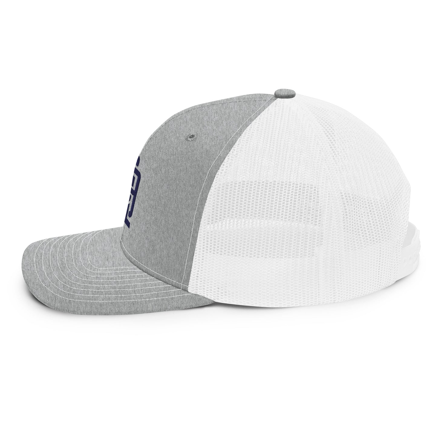 "619" Snapback Trucker Cap | Richardson 112 | E Luna CLASSIC Solocrest 1 Navy Thread Front Logo