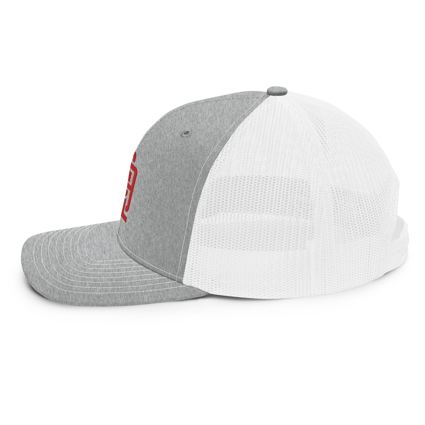 "619" Snapback Trucker Cap | Richardson 112 | E Luna CLASSIC Solocrest 1 Red Thread Front Logo