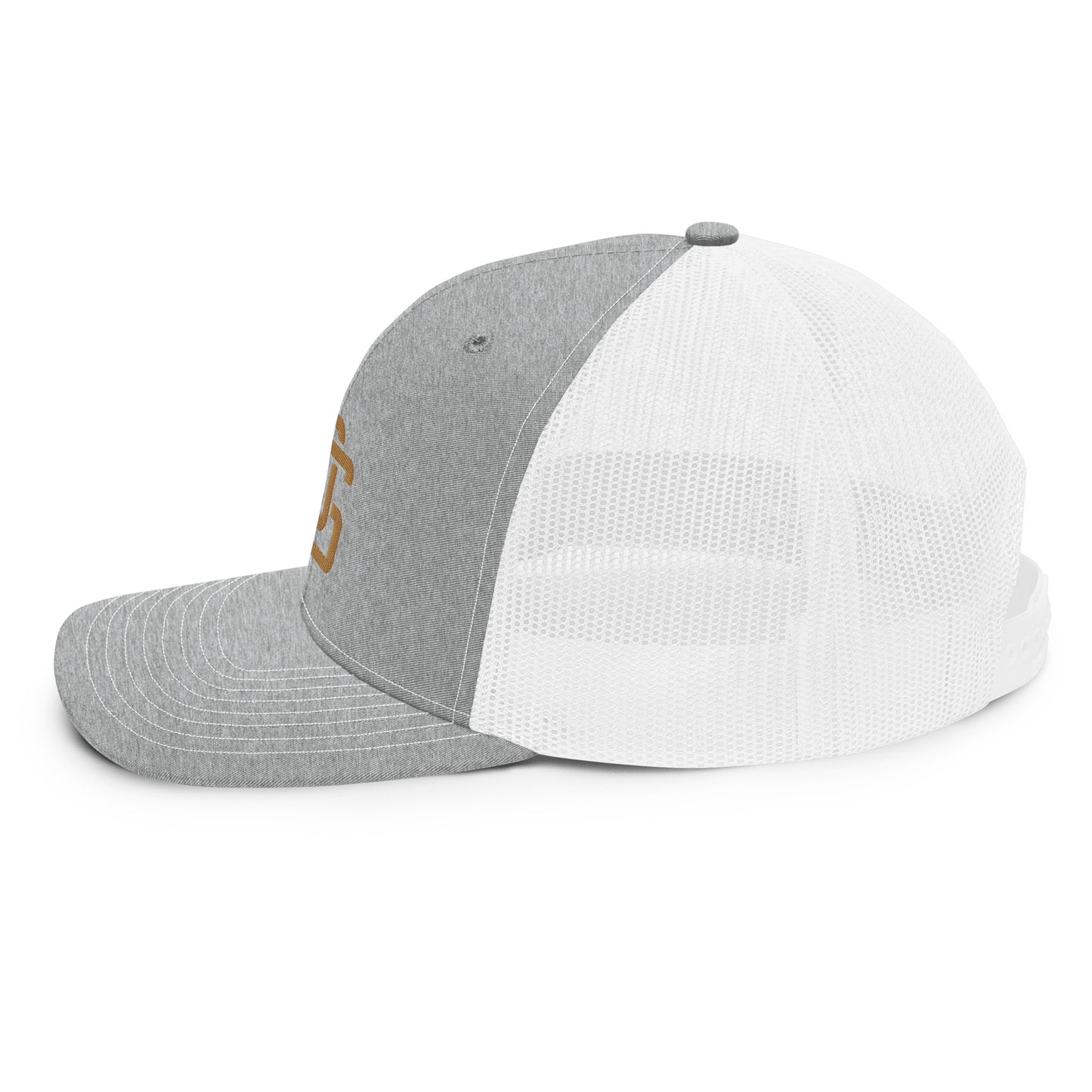 "LOS" Snapback Trucker Cap | Richardson 112 | E Luna CLASSIC Solocrest 1 Old Gold Thread Front Logo